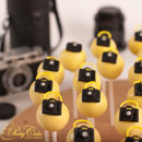 Cake pops met camera