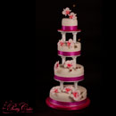 bruidstaart met orchideen