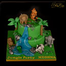 gâteau jungle party