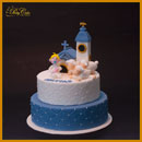 communietaart met kerk