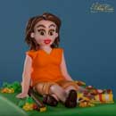 personnage en sucre - femme nordic walking